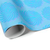 Blue Pastel Roze Abstract Cadeaupapier (Rol Hoek)