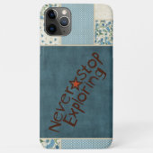 Blue Patchwork telefoonhoesje Case-Mate iPhone Case (Achterkant)