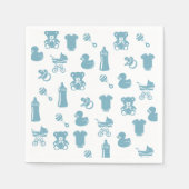 Blue Pattern-Baby shower Servet (Voorkant)