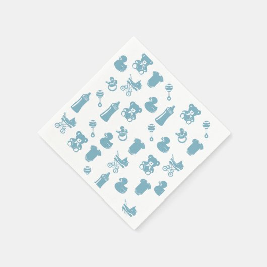 Blue Pattern-Baby shower Servet (Hoek)