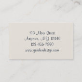 Blue Pattern Jewel Visitekaartje (Achterkant)