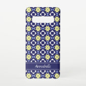 Blue Pattern Samsung Galaxy Hoesje (Achterkant)