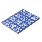 Blue patterned Classic notitieboek (Linkerzijde)