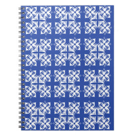 Blue patterned Classic notitieboek