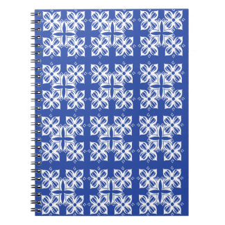 Blue patterned Classic notitieboek
