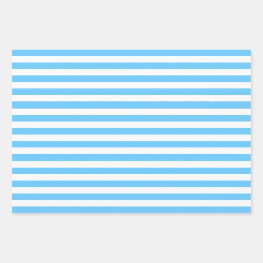 Blue Patterned Inpakpapier Vel (Voorkant 3)