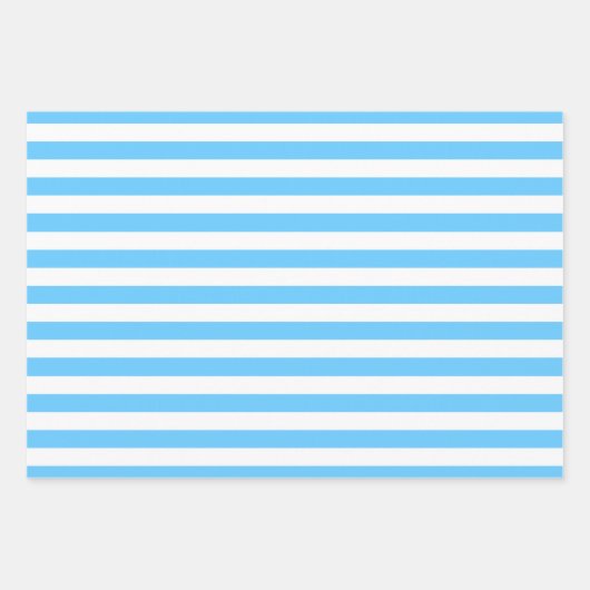 Blue Patterned Inpakpapier Vel (Voorkant 2)