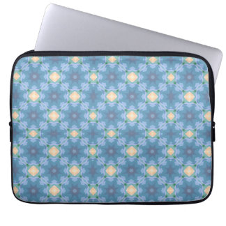 Blue Patterned Laptop Sleeve