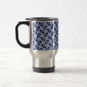 Blue Patterned Travel Mug Reisbeker (Links)