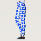 Blue Patterned Yoga Pants Leggings (Links)