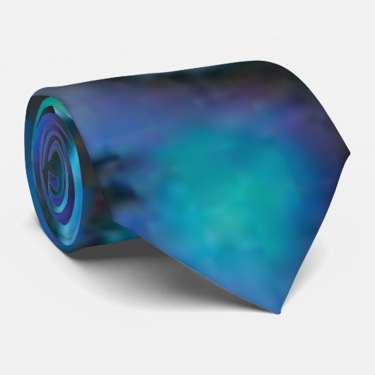 Blue Paua Abalone Shell Mannen Stropdas (Opgerold)