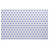 Blue Paw Print Patroon Stof (Fat Quarter)