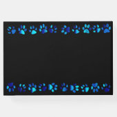 Blue Paw Prints - Gastenboek (Achterkant)