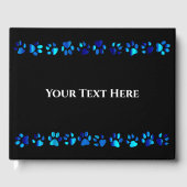 Blue Paw Prints - Gastenboek (Voorkant)