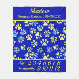 Blue Paws Milestone Deken voor huisdieren