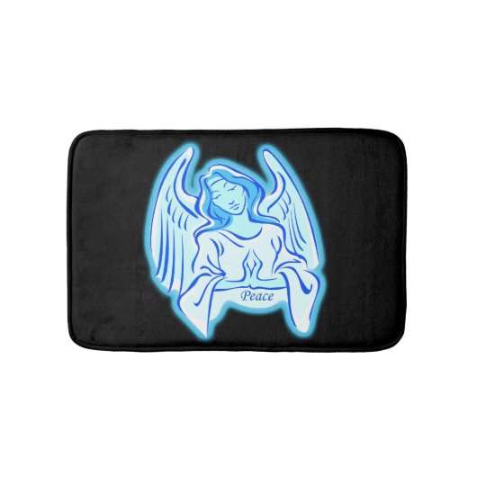 Blue Peace Angel Bath Mat (Voorkant)