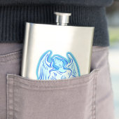 Blue Peace Angel-fles Heupfles (Voorbeeld)