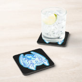 Blue Peace Angel-Onderzetters Bier Onderzetter (Rechterzijde)