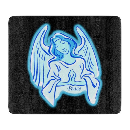 Blue Peace Angel-snijvlak Snijplank (Voorkant)