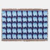 Blue Peace Angel Throw Blanket Deken (Voorkant)