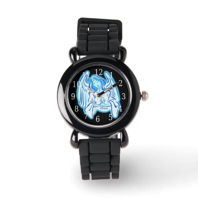 Blue Peace Angel Watch Horloge (Voorkant)