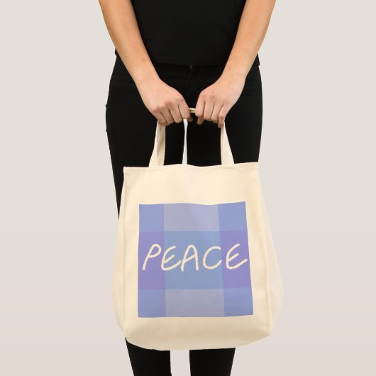 Blue Peace Canvas tas (Voorkant (product))