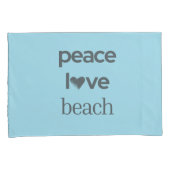 Blue Peace Love Beach Reversible Coastal Set of 2 Kussensloop (Voorkant-Rechts)