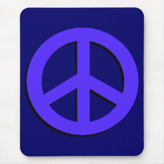Blue Peace Mousepad Muismat (Voorkant)