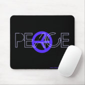 Blue Peace Mousepad Muismat (Met muis)