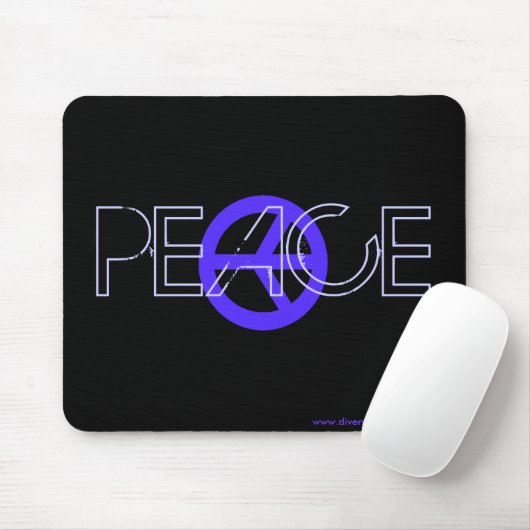 Blue Peace Mousepad Muismat (Met muis)