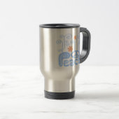Blue Peace Travel Mug Reisbeker (Voorkant rechts)