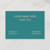 Blue Peach Diamond geometrisch Visitekaartje (Achterkant)