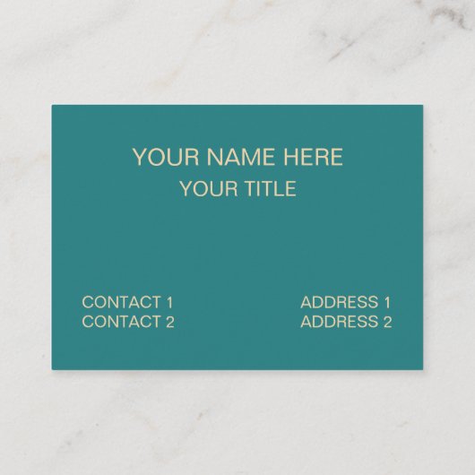 Blue Peach Diamond geometrisch Visitekaartje (Achterkant)