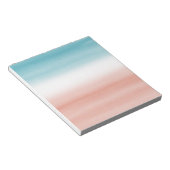 Blue Peach Ombre Notitieblok (Schuin)