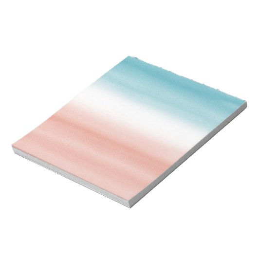 Blue Peach Ombre Notitieblok (Linkerzijde)