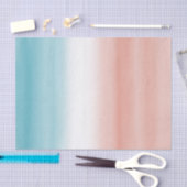 Blue Peach Ombre Tissuepapier (Craft)