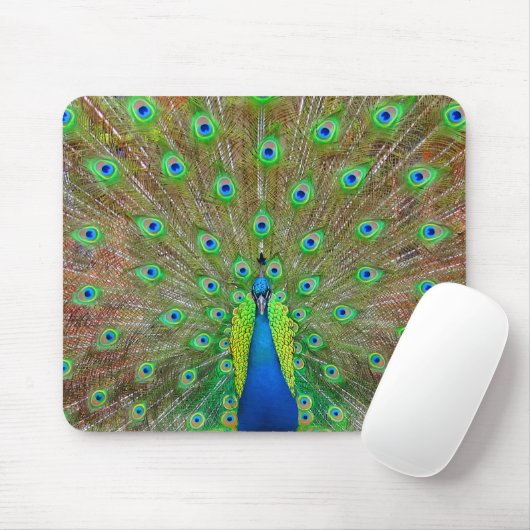 Blue Peacock #3 Muismat (Met muis)