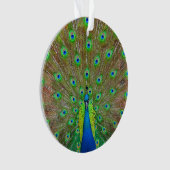 Blue Peacock #3 Ornament (voorkant)