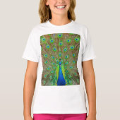 Blue Peacock #3 T-Shirt (Voorkant)