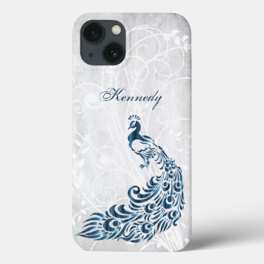 Blue Peacock, aangepast iPhone X-hoesje Case-Mate iPhone Case (Achterkant)