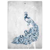 Blue Peacock, aangepast klembord (Achterkant)