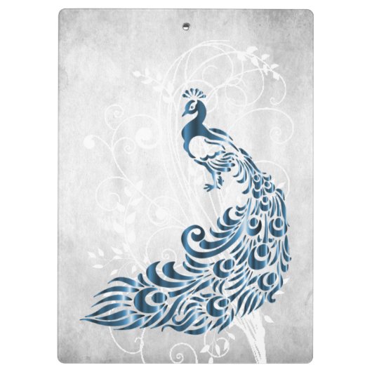 Blue Peacock, aangepast klembord (Achterkant)