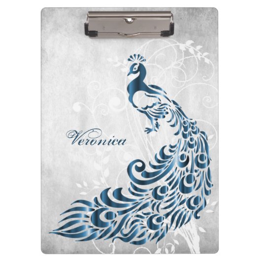 Blue Peacock, aangepast klembord (Voorkant)