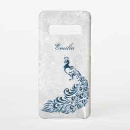Blue Peacock - Aangepast Samsung Galaxy-Hoesje Galaxy S10 Hoesje
