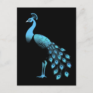 Blue Peacock Briefkaart