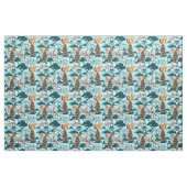 Blue Peacock Chinoiserie Fabric Stof (Yard (91,4 cm))