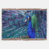 Blue Peacock Deken (Voorkant)