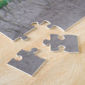 Blue Peacock Fantail Feathers Foto Legpuzzel (Zijkant)