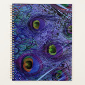 Blue Peacock Feather Planner (Voorkant)
