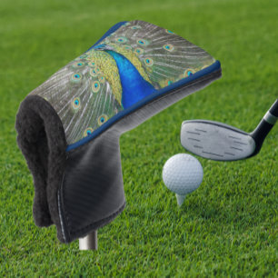 Blue Peacock Feather Plumage Golfheadcover